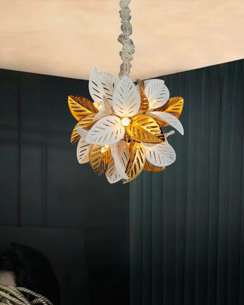 Leaf Cluster Chandelier - 12 Bulbs
