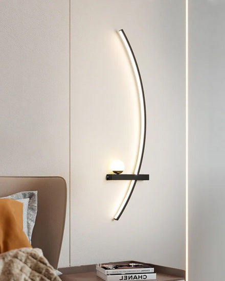 Curve Strip LED Wall Light - Left
