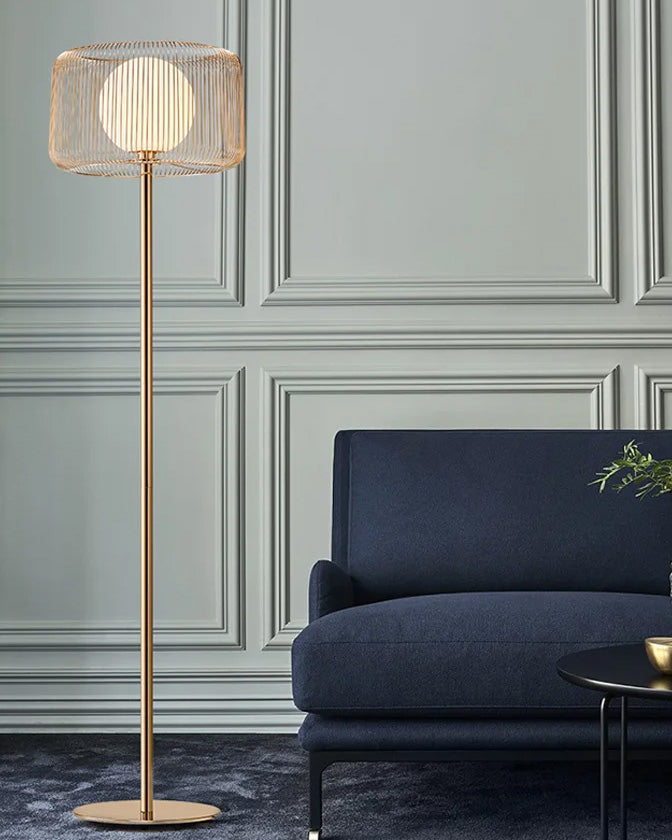 French Gold Floor Lamp