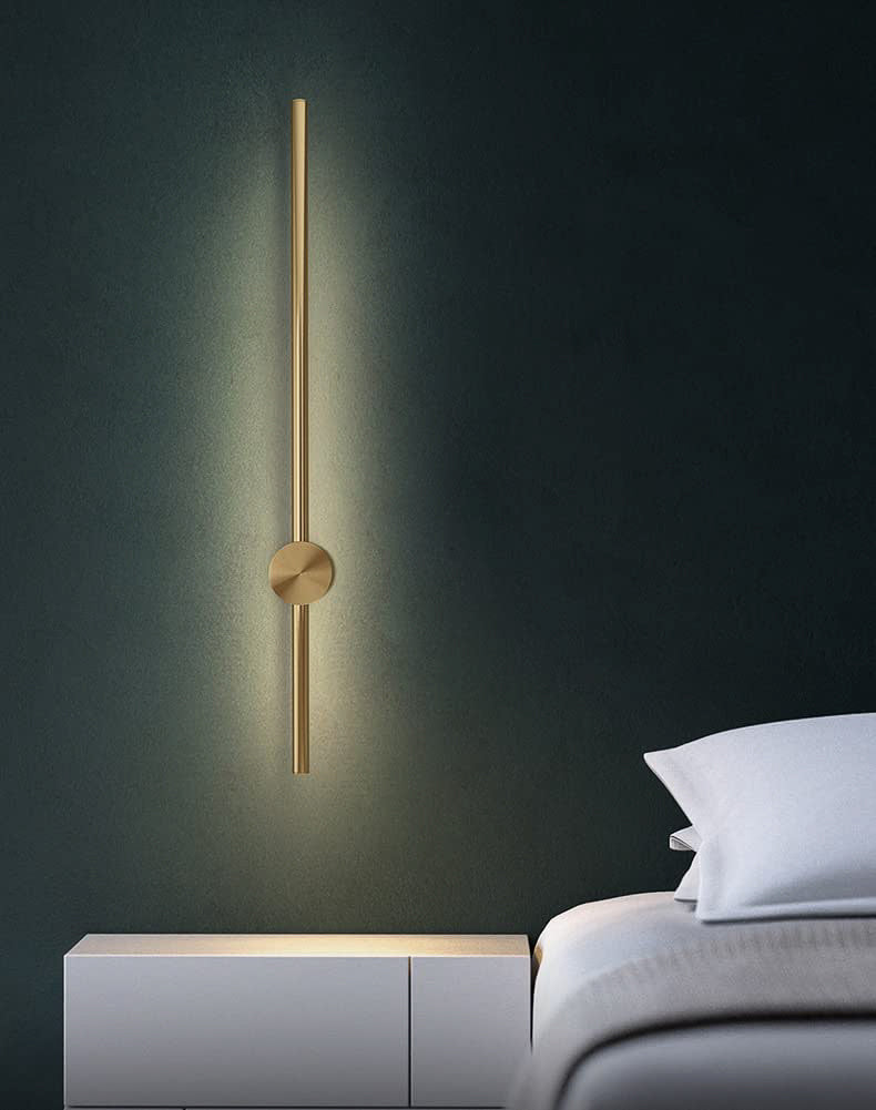 Zephyrs Shine (Gold) Tube Wall Light (600 mm)