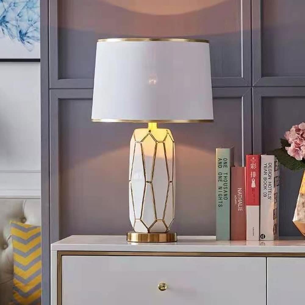 Nordic Ceramic Electroplating Gold Table Lamp