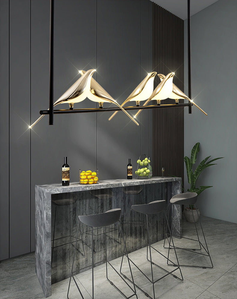 Swing and Sing Optimistic Birds Chandelier