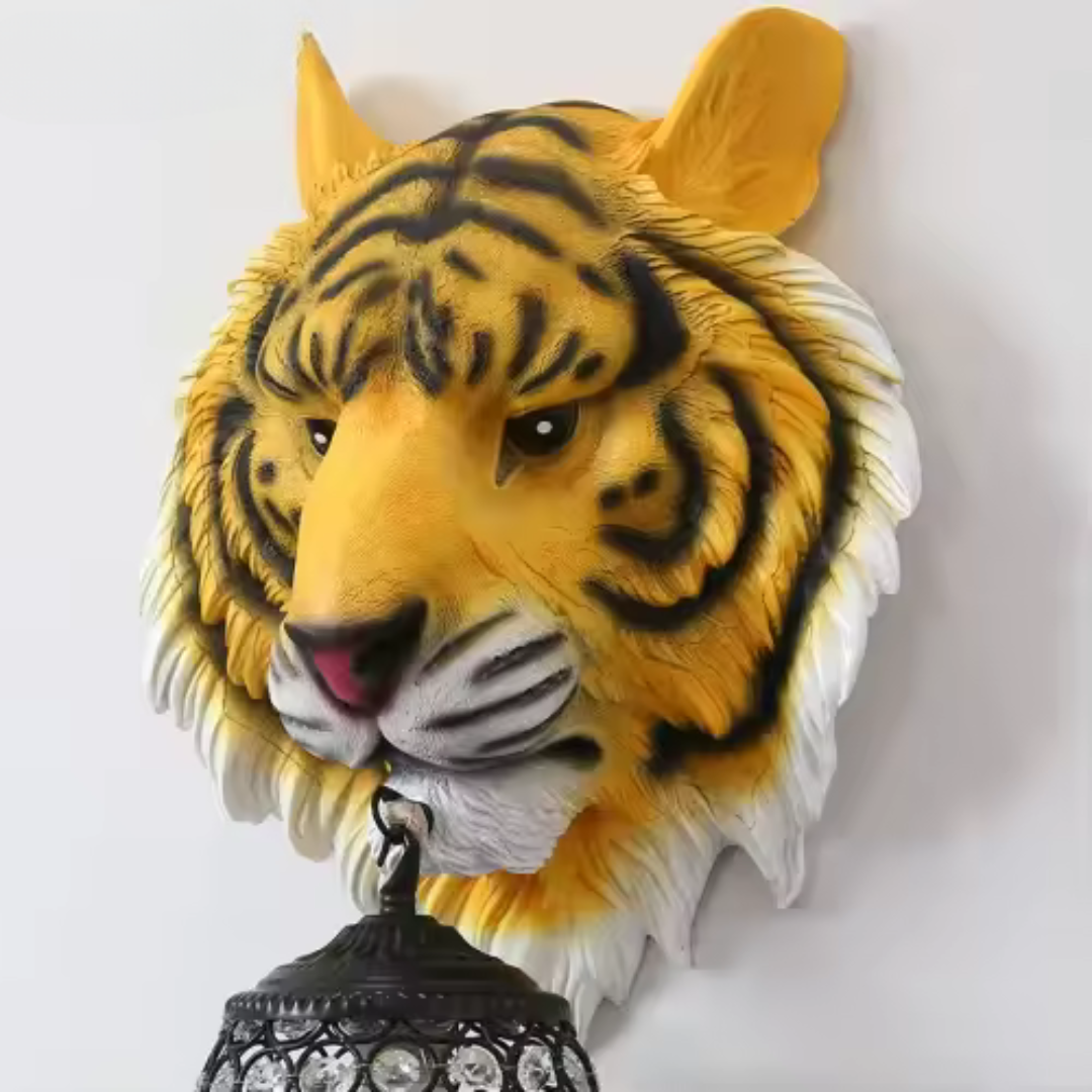 Nordic Creative Tiger Head Wall Lamp