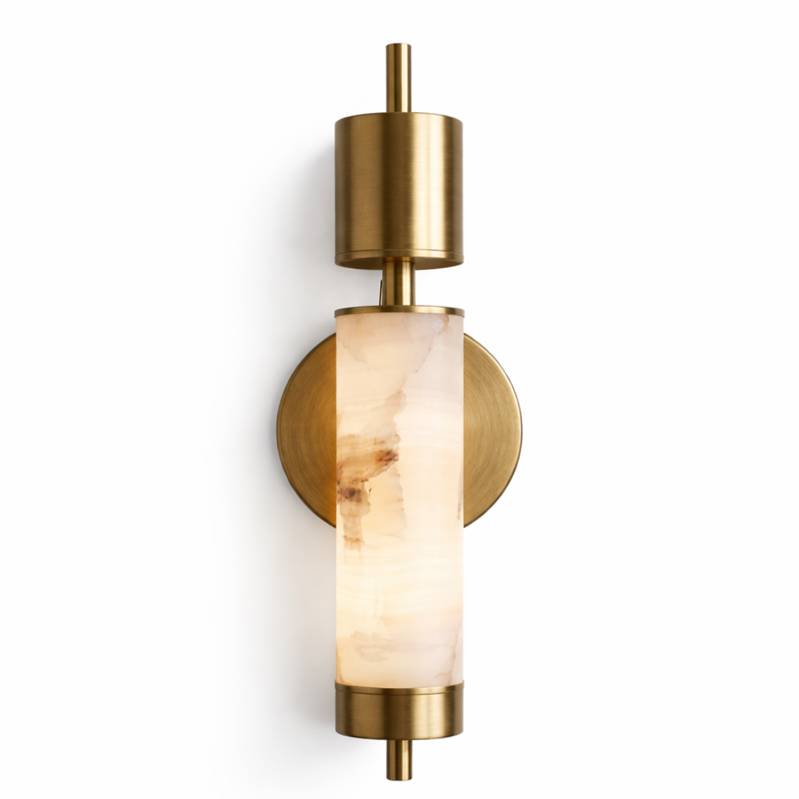 Luxury Gold Marble LED Wall Sconce