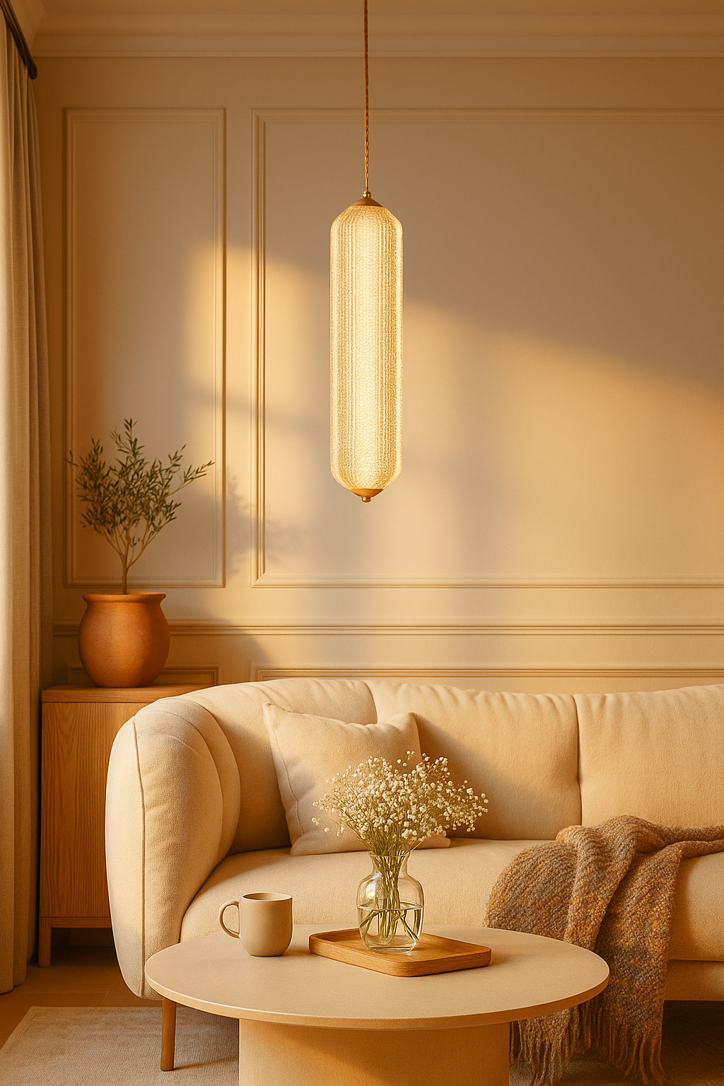 Glowfall Capsule Pendant Light