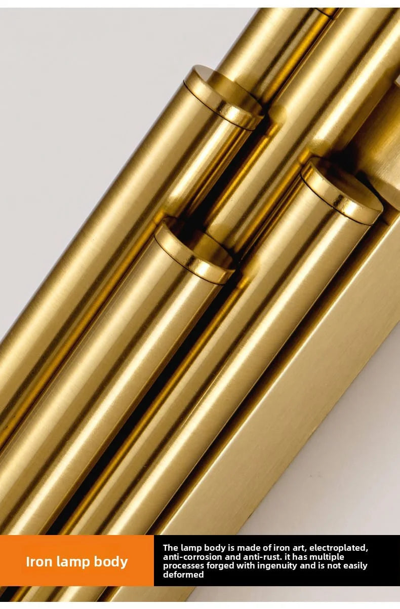 600mm LED Long Silicone Profile Tube Metal Plate Wall Light - Tricolour