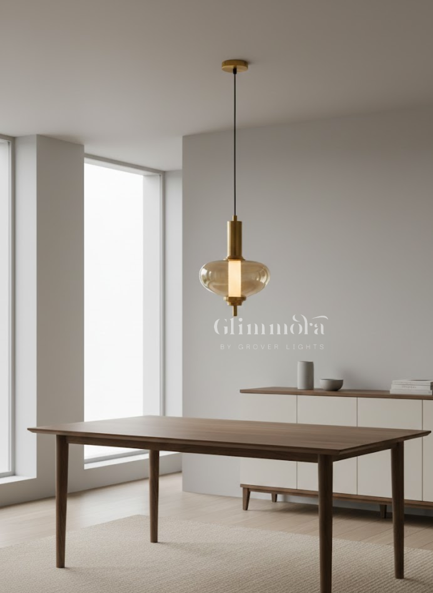 Joyful heart hanging pendant light