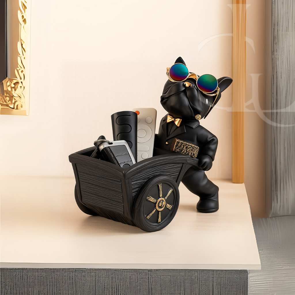 Dog Sculpture Serving Tray