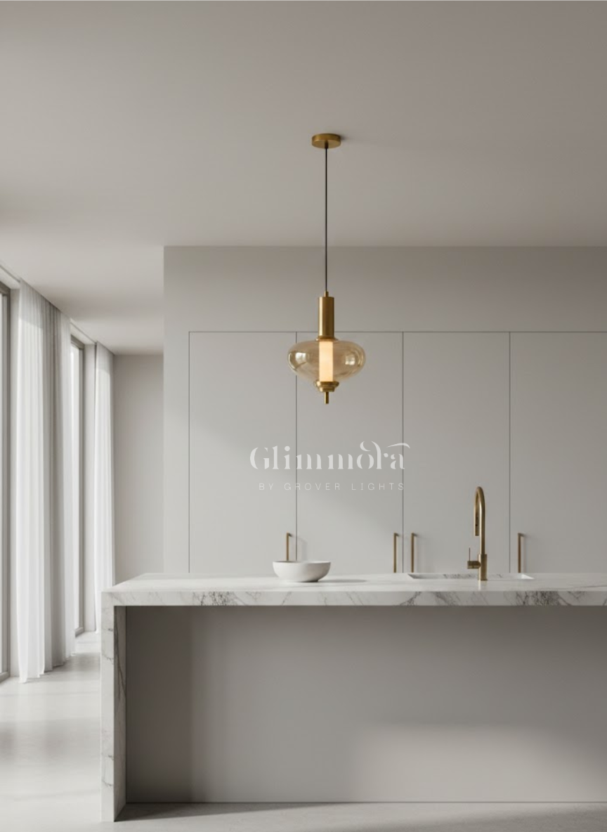 Joyful heart hanging pendant light