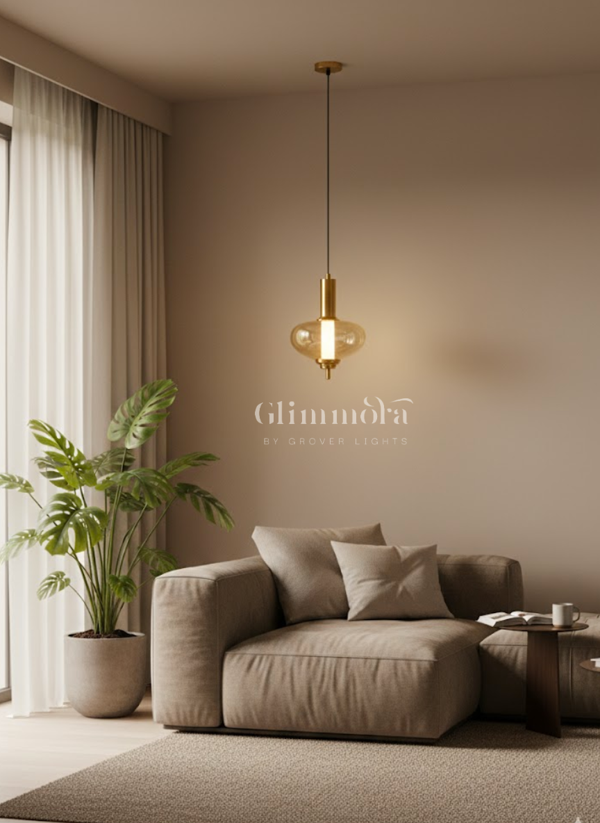 Joyful heart hanging pendant light