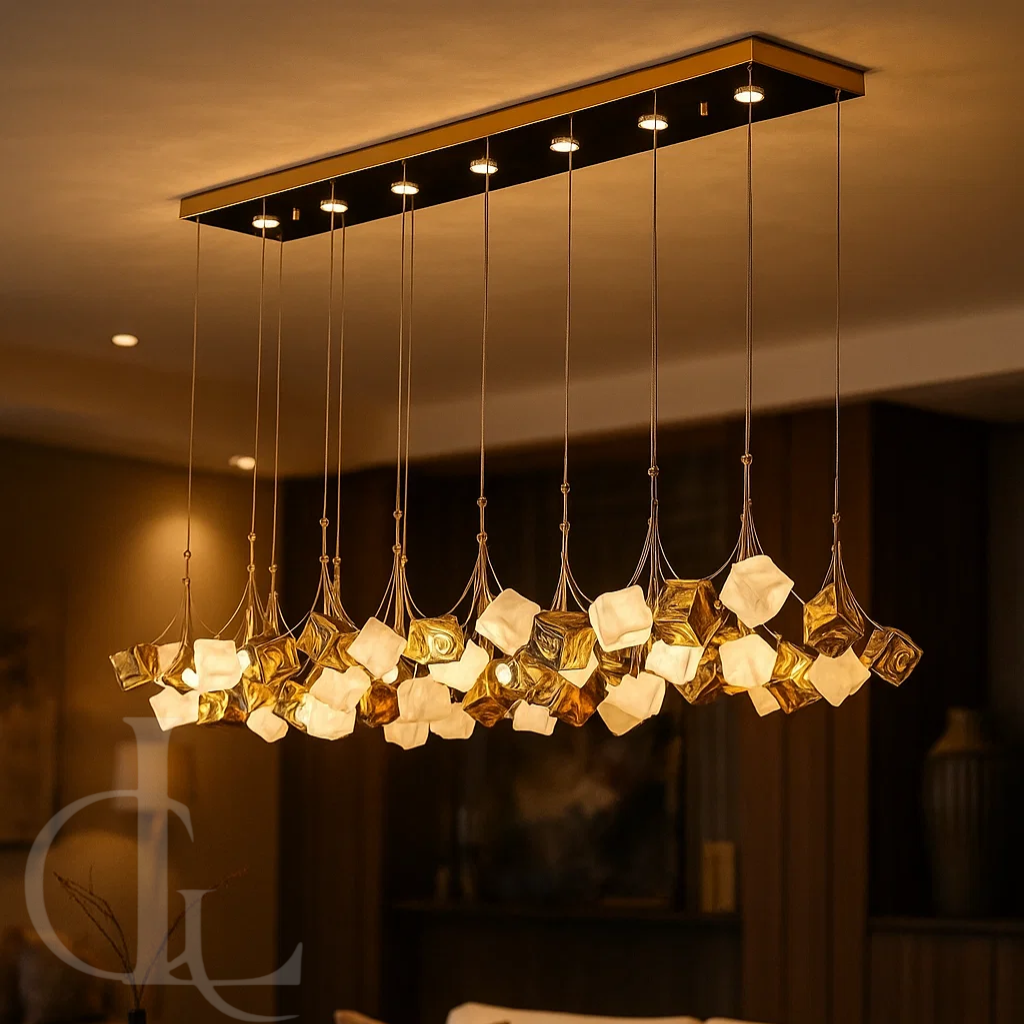 Rowley Designer Linear Chandelier Large