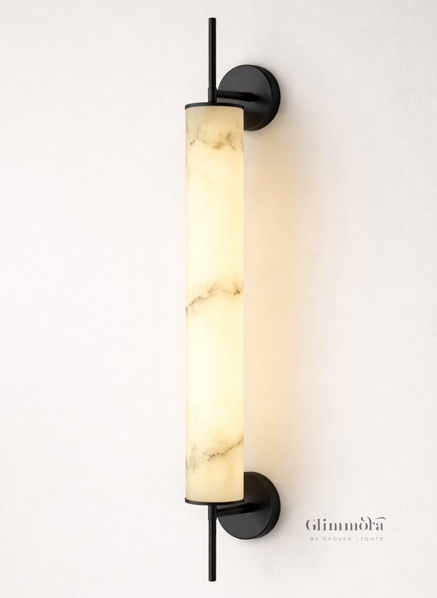 Ivora Luxe MarbleGlow Vertical Wall Sconce