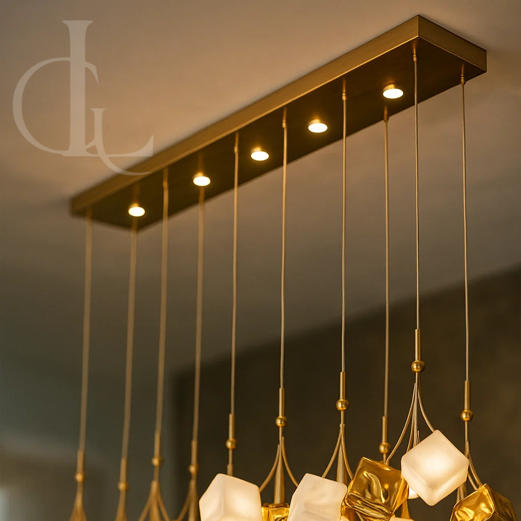 Rowley Designer Linear Chandelier Large