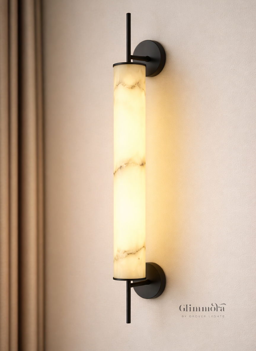 Ivora Luxe MarbleGlow Vertical Wall Sconce