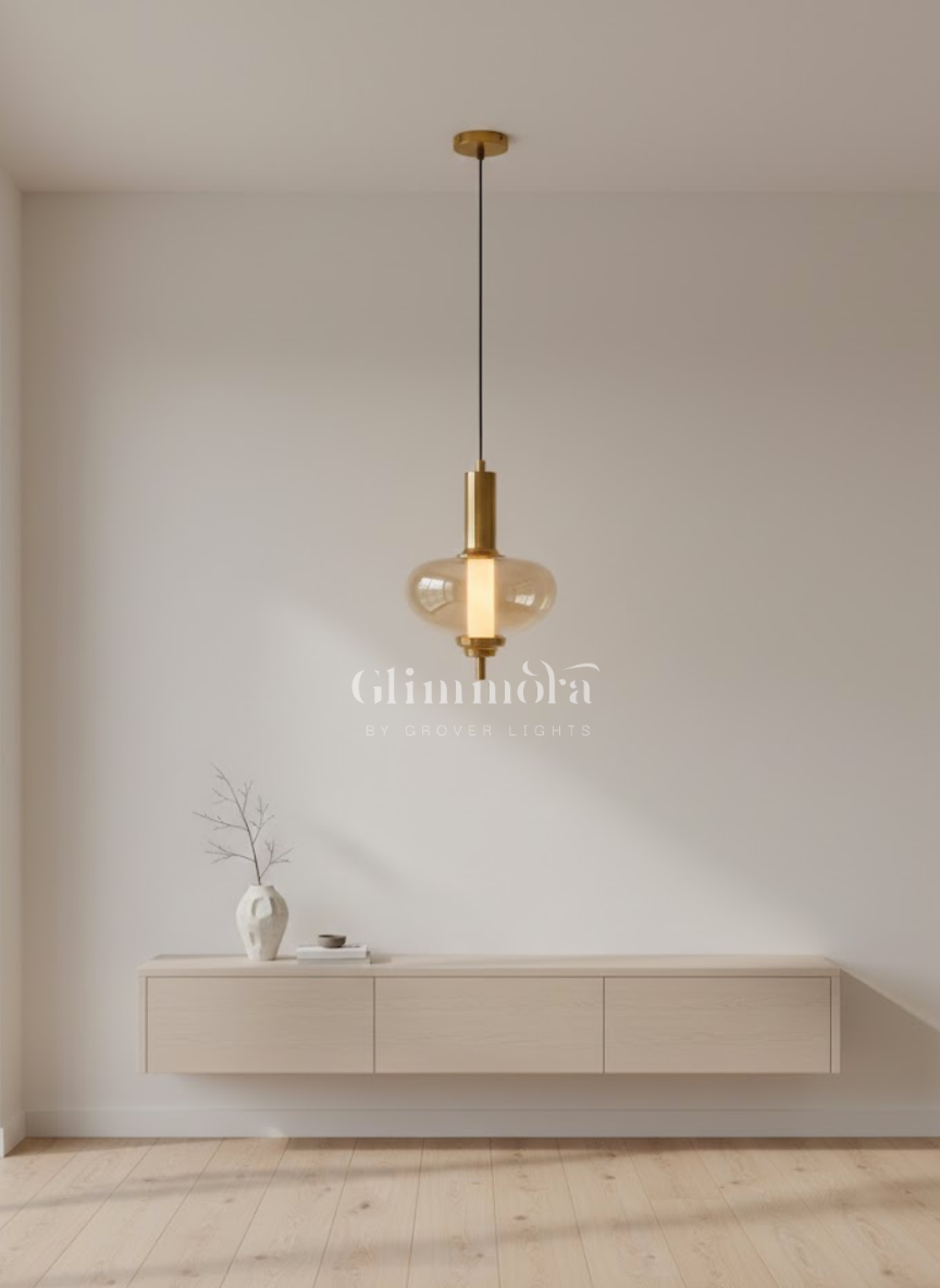 Joyful heart hanging pendant light