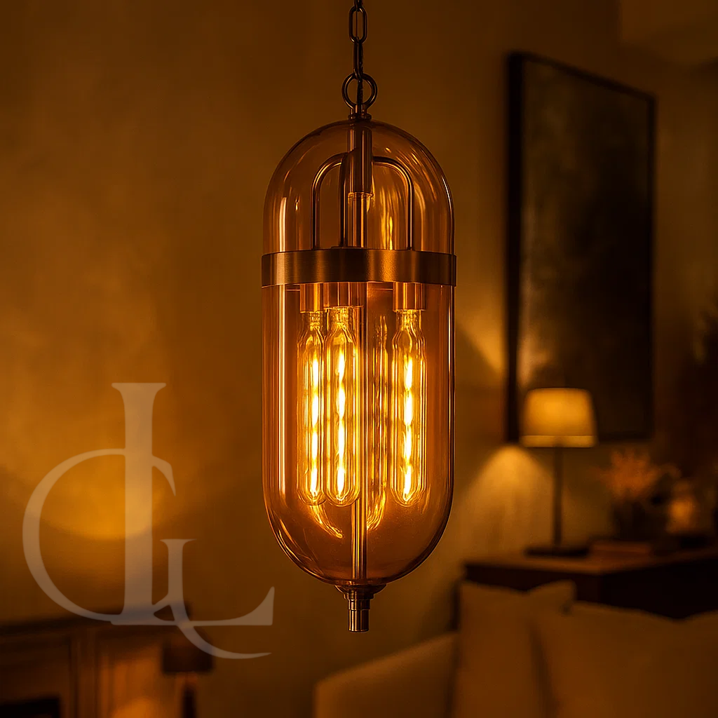 Gravity Amber Pendant Light