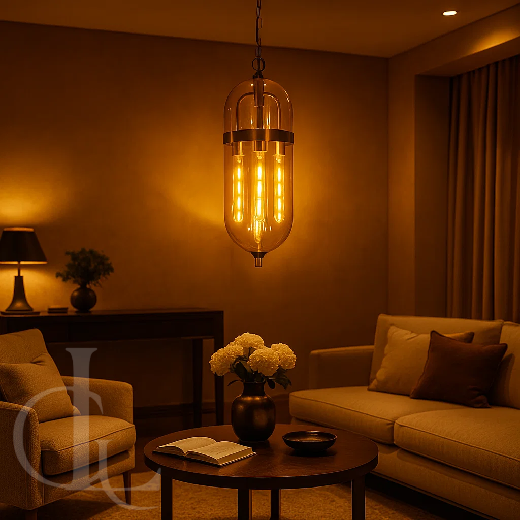 Gravity Amber Pendant Light