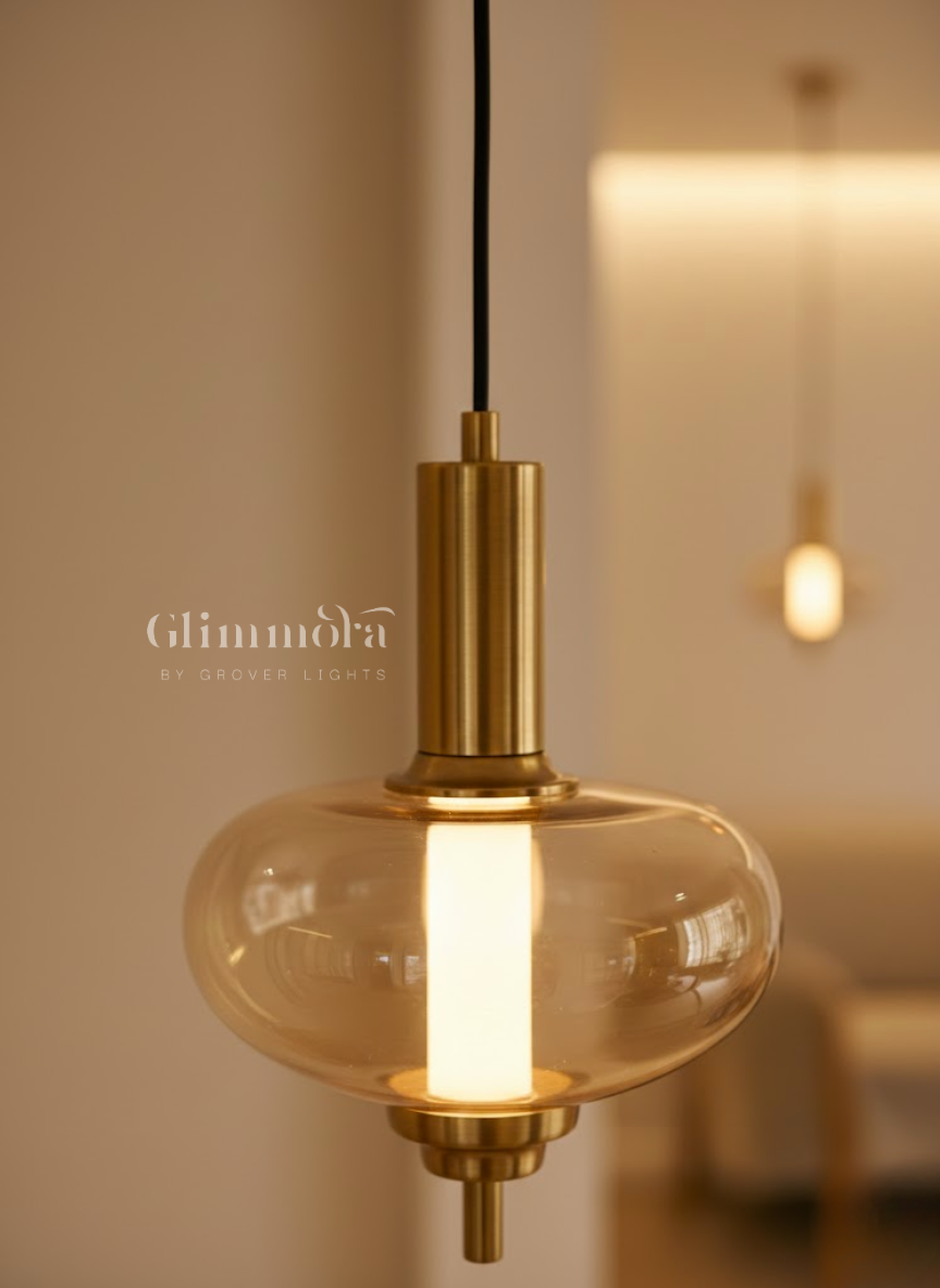 Joyful heart hanging pendant light