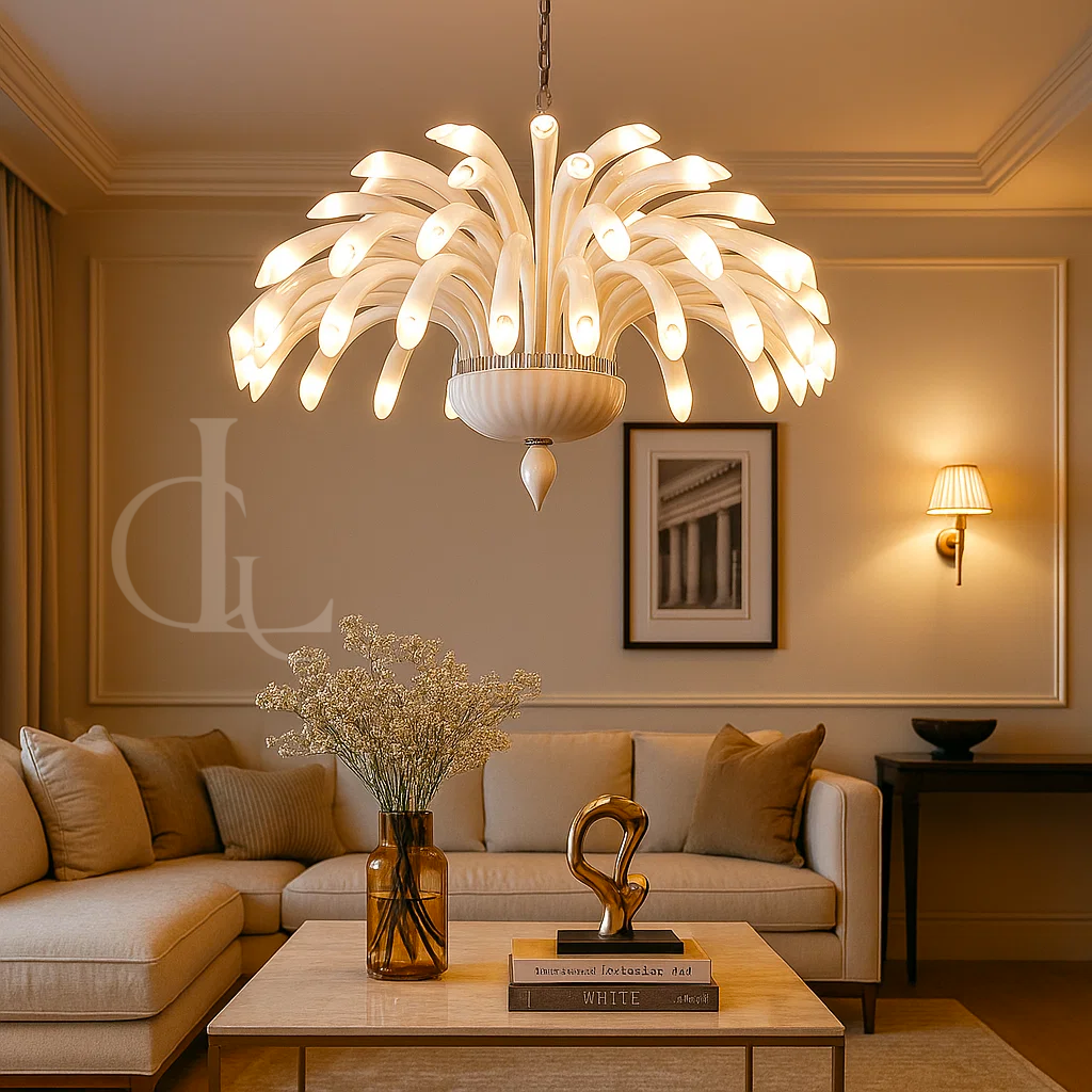 Glass Designer Hanging Chandelier