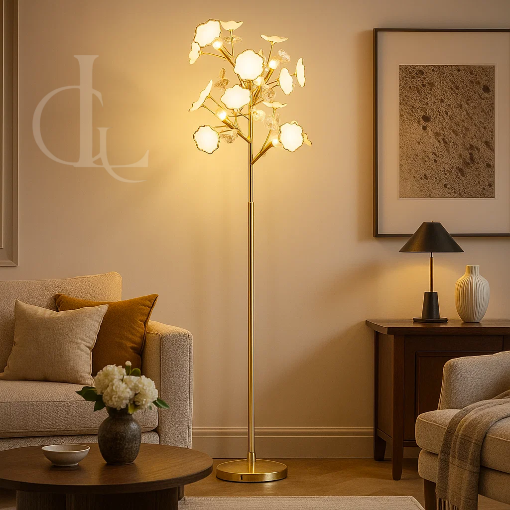 Golden Floor Lamp