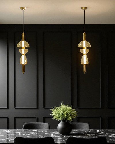 Luxe Stacked Prism Pendant Light