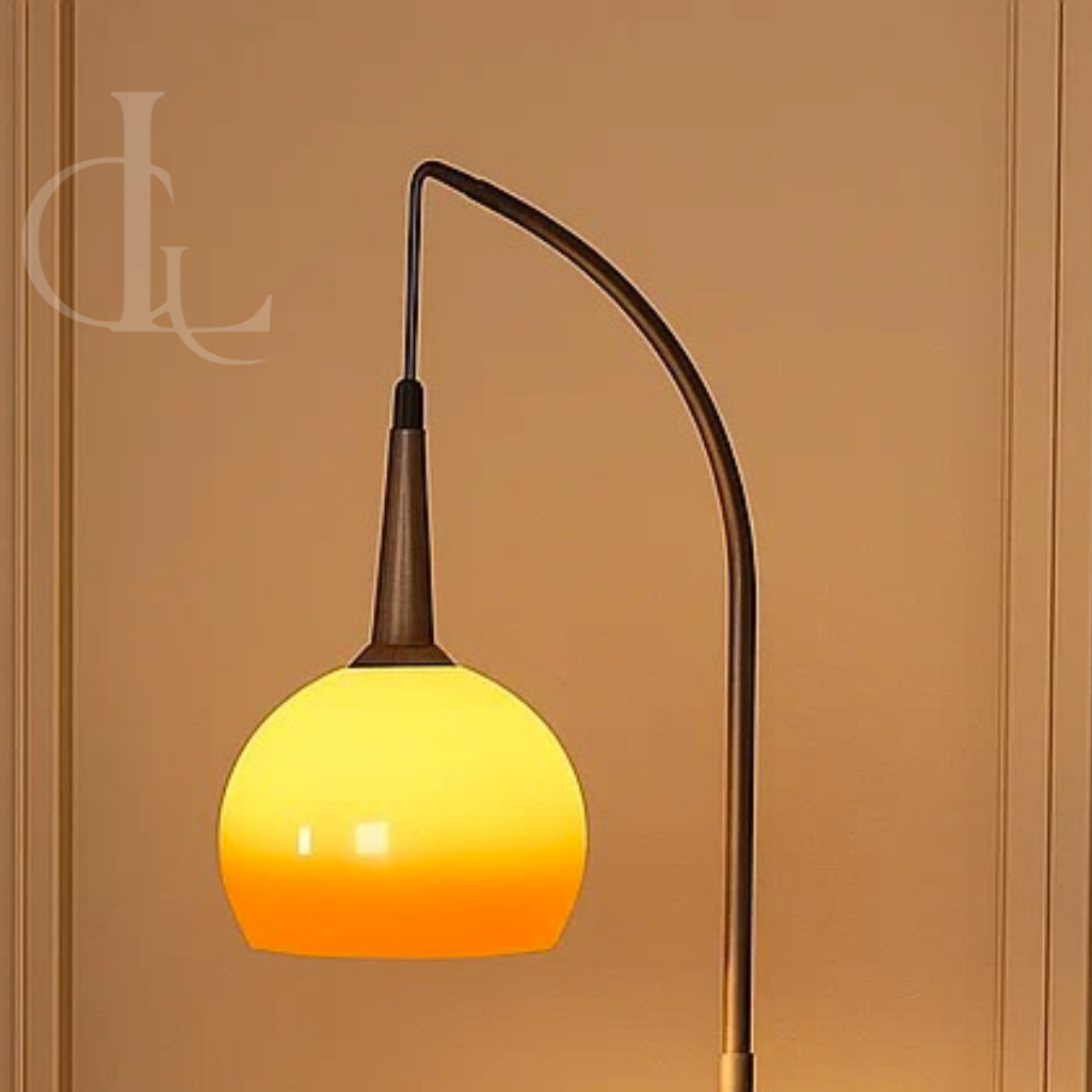 Vintage Glass Style Floor Lamp