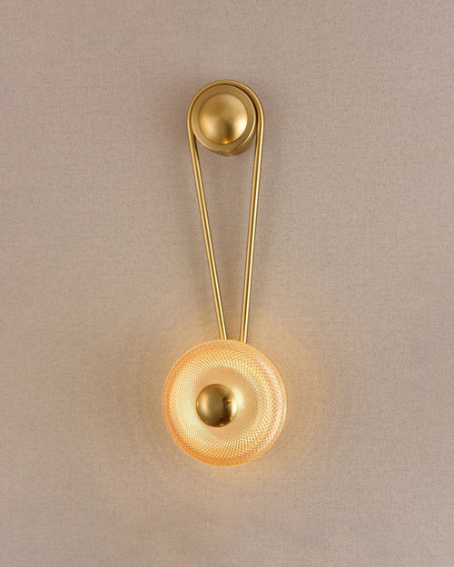 Golden Halo Modern Wall Light