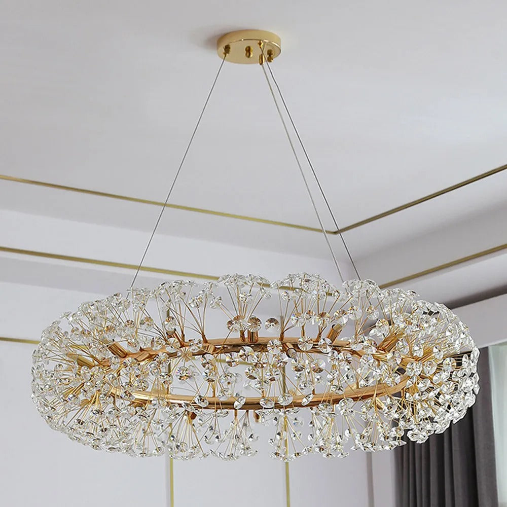Beautiful Sunfall (Round) Crystal Chandelier