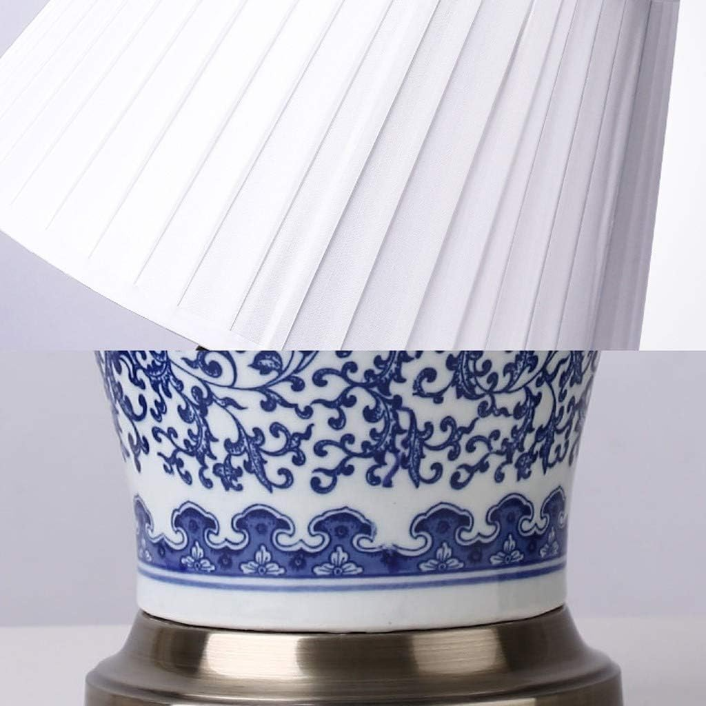 Blue and White Ceramic Table Lamp