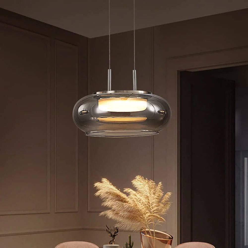 Ethereal Highlight: Versatile Glow (Smoky) Pendant Light