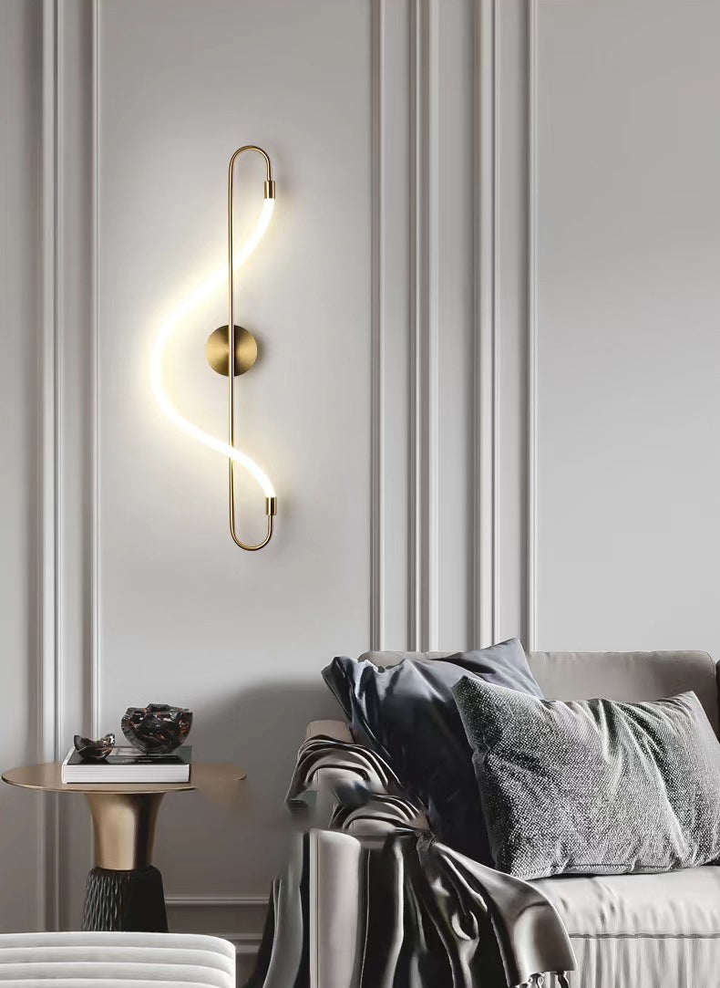 Swivelly Fixed Glow Tube Light: Acrylic Long Tube Wall Light