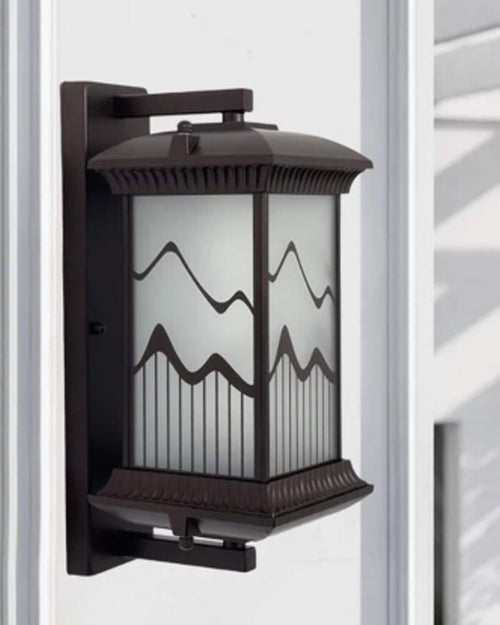Air Waves (Brown) Outdoor Wall Light