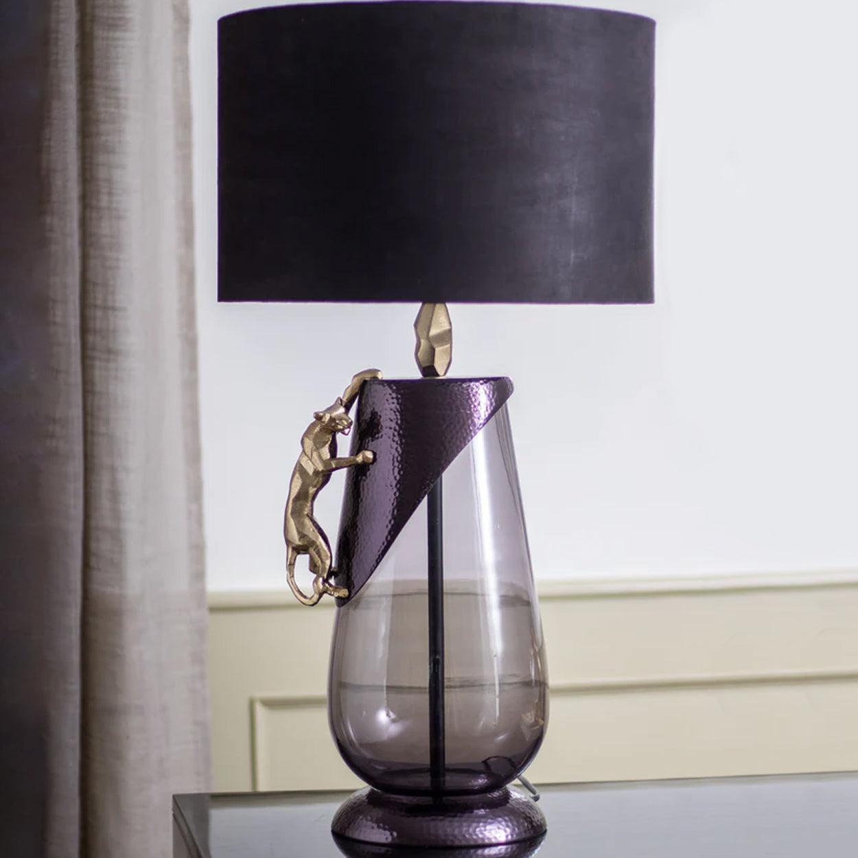 Wild Essence Metal and Glass Table Lamp