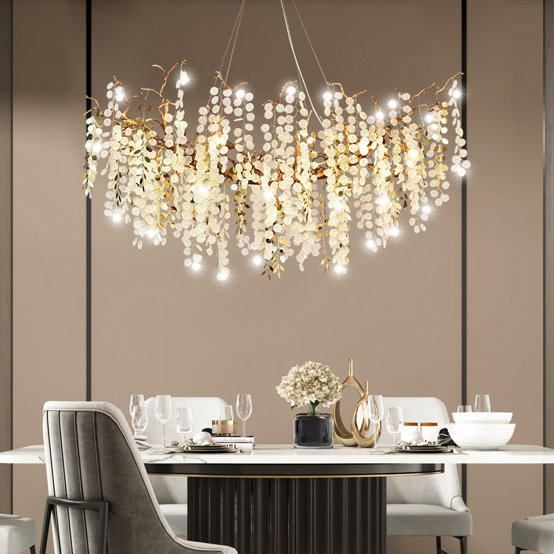 Snowflake  Falls Led Chandelier