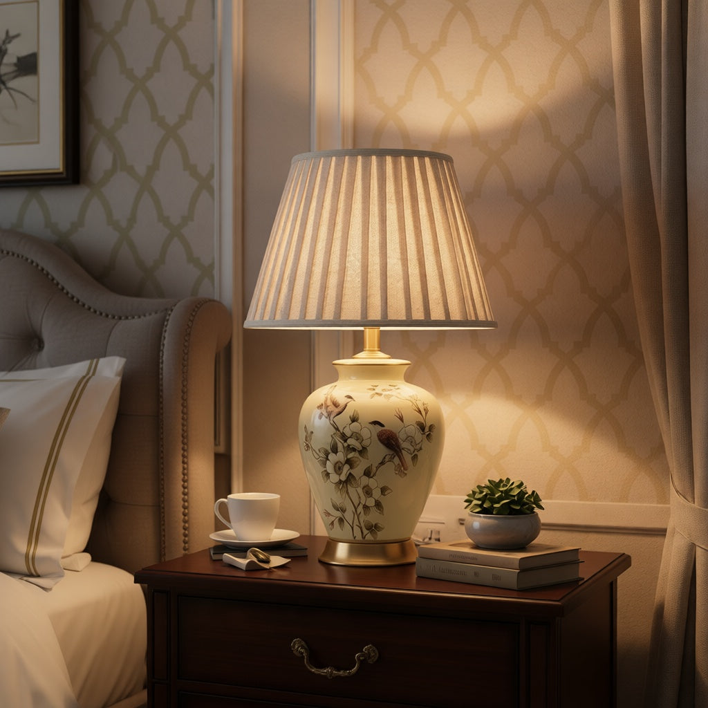 Petal Poetry Ceramic Table Lamp