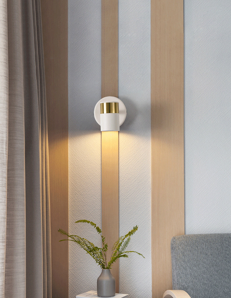 Luxurious 10W LED White Gold Focus Spot Wall Light