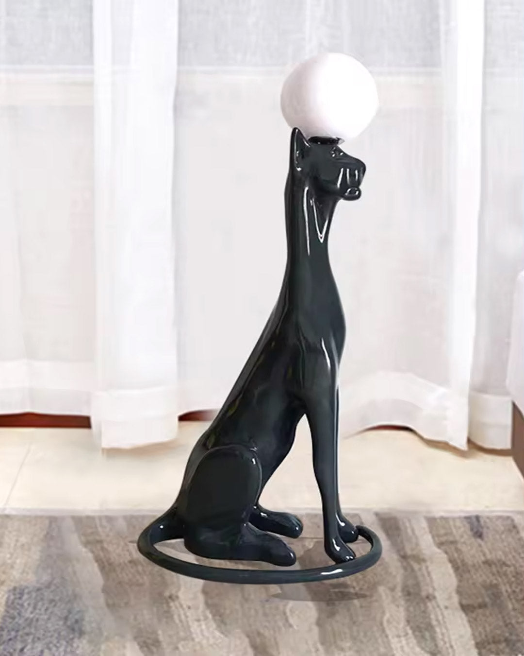 Black Leopard Novelty Floor Lamp