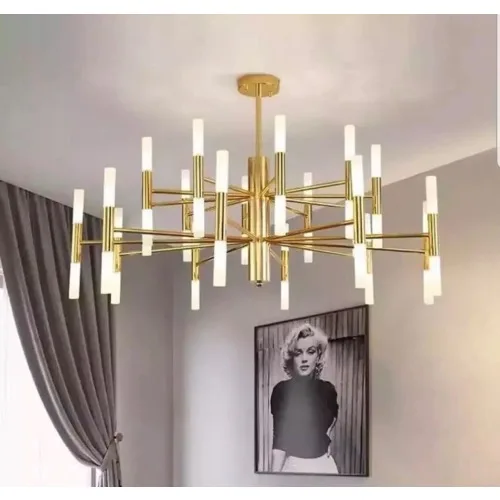 Willow Whisper Chandelier (Gold)