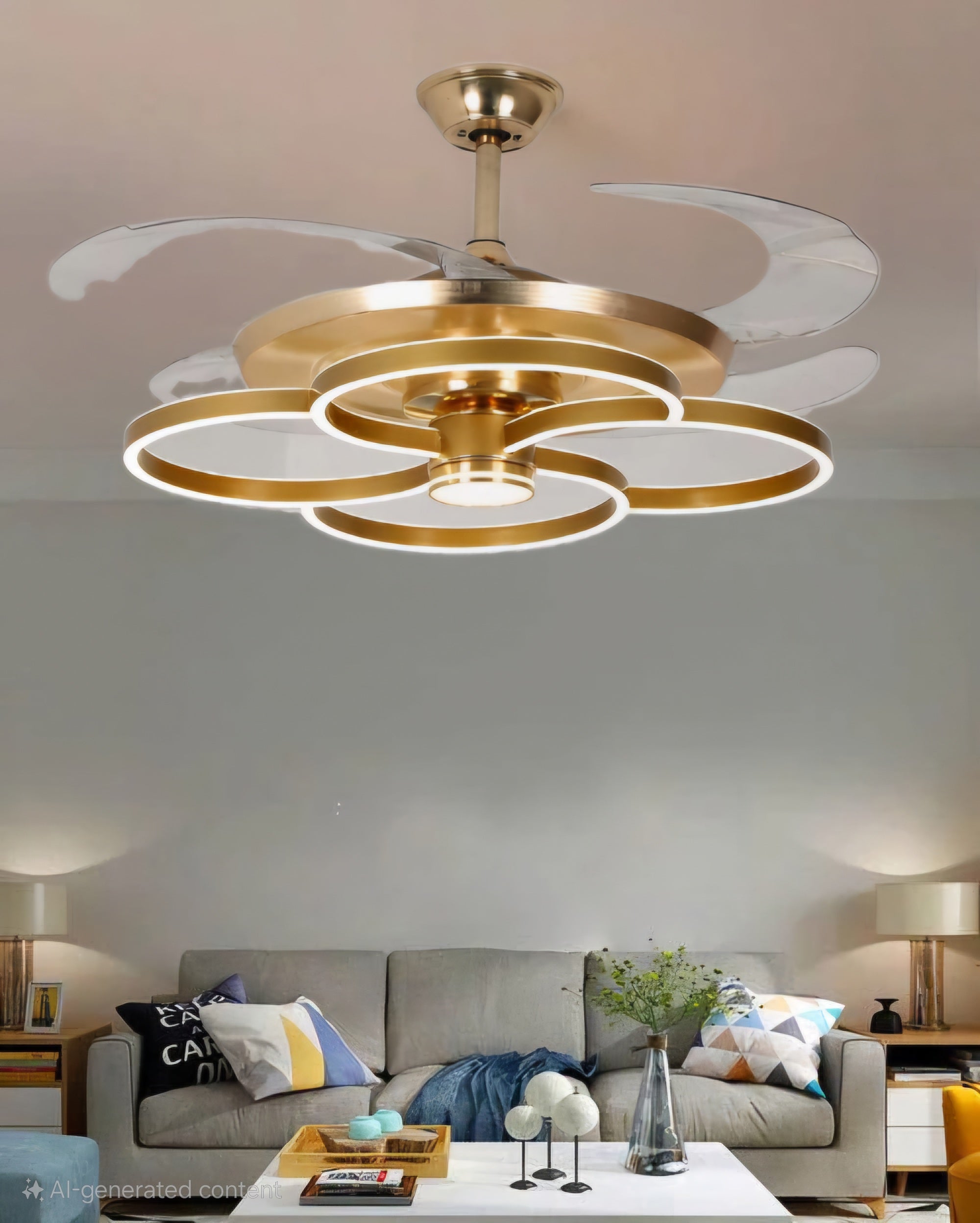 Whisper Arc Retractable Ceiling Fan 2.0