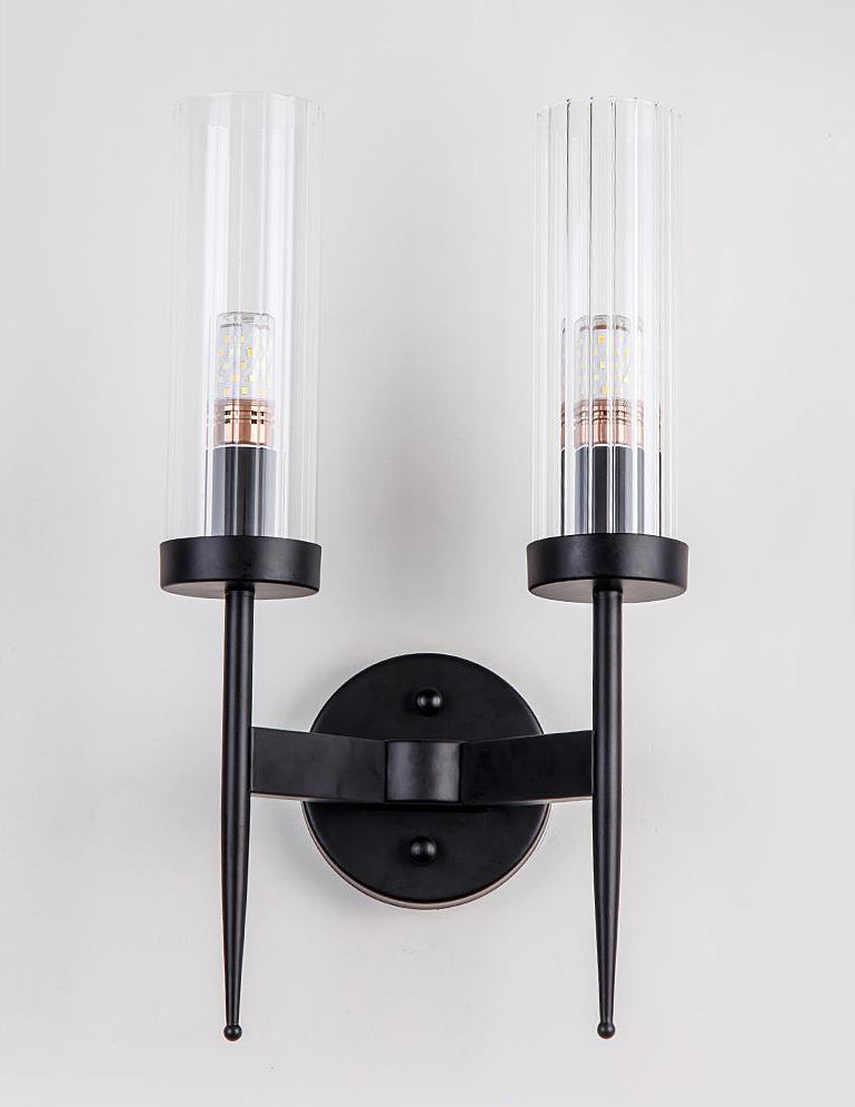 Pour Your Light, Not Your Drink: Dual Long Wall Light With 2 Glass Vibe (Black)