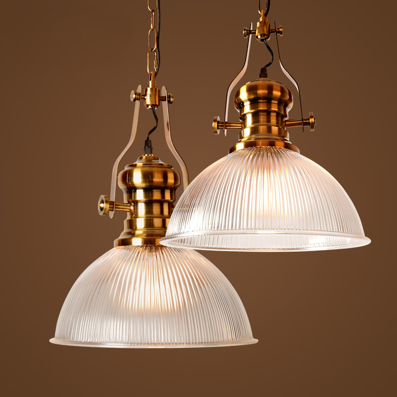 Old Town Glow (Clear Glass, Gold) Hanging/Pendant Light