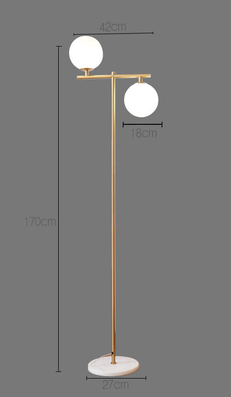 Ball Vertics (Gold) Floor Lamp