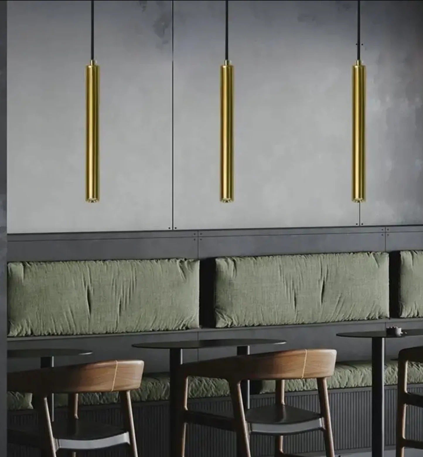 Gold Bloom Cylinder Shape Pendant Light