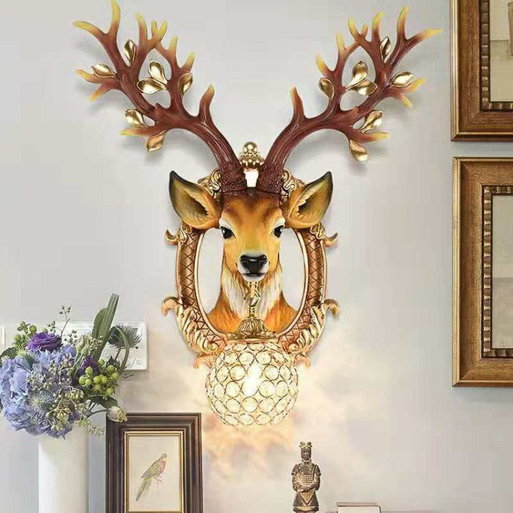 Doe Dream Deer Horn Wall Light