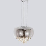 Effortless Charm Crystal Smokey Glass Chandelier