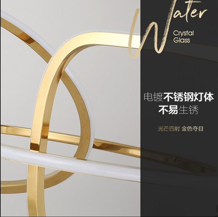 (Stainless Steel) Holding you (Gold) Chandelier