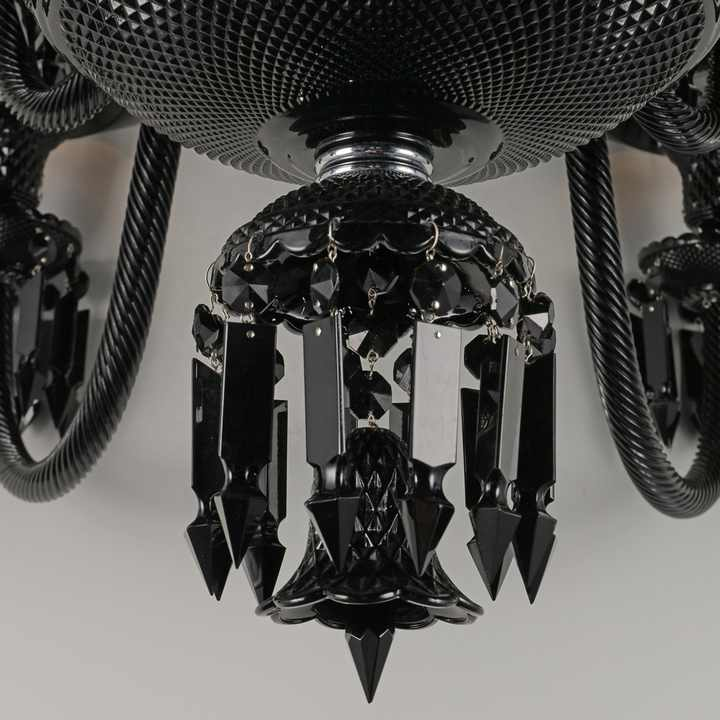 Luxury Black Crystal Chandelier