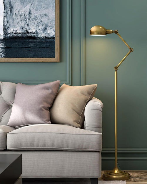 Vintage Iron Adjustable Floor Lamp