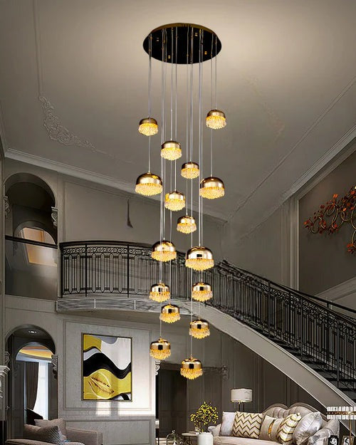 Crystal Staircase Pendant Light
