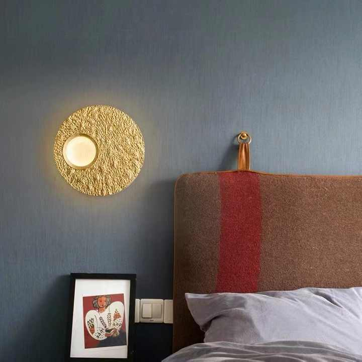 Modern Simple Yellow Cave Stone Wall Light